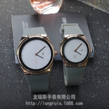 ladies durable silicone watch strap watch calendar watch retro