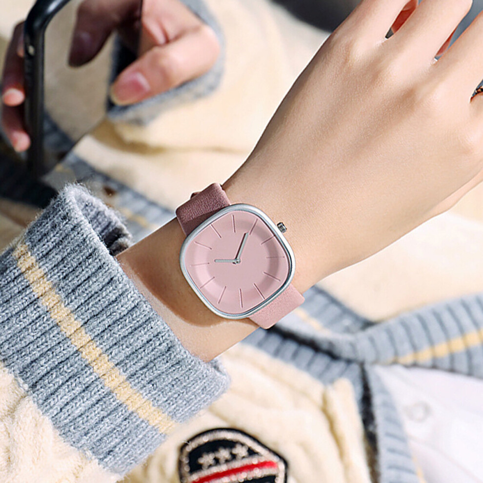 Temperament Watch Junior High School High School Girl Student Japanese Minimalist Milk Tea Milk Sugar ins Watch-image-OPC-PBTCJK6-NEW