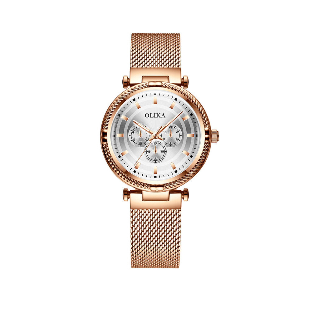 Rose Women Watch Business Quartz Watch Ladies Top Female Wrist Watch Girl Clock Relogio Feminin-image-OPC-PBTCJM6-NEW