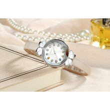 Top Lady Women's Watch MIYOTA Colorful Crystal Knot Hours Real Leather Lady Bracelet Child Girl's