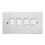 Deta Customised Grid Switch Kitchen Control Panel - 4 Gang (White) 1