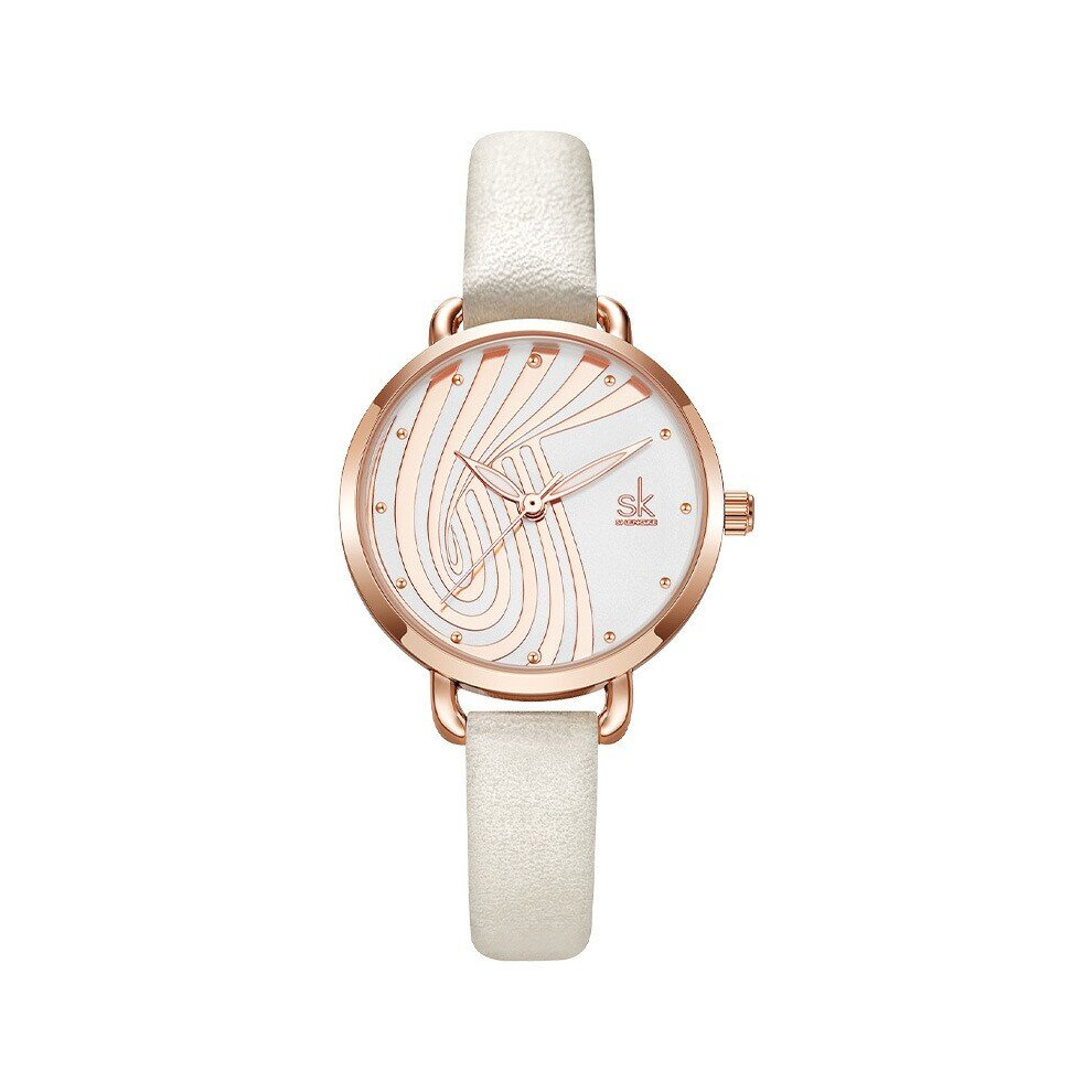 Women Watches Bright Purple Leather Adjustable Strap High Quartz Movement Wristwatch-image-OPC-PBTCRXB-NEW