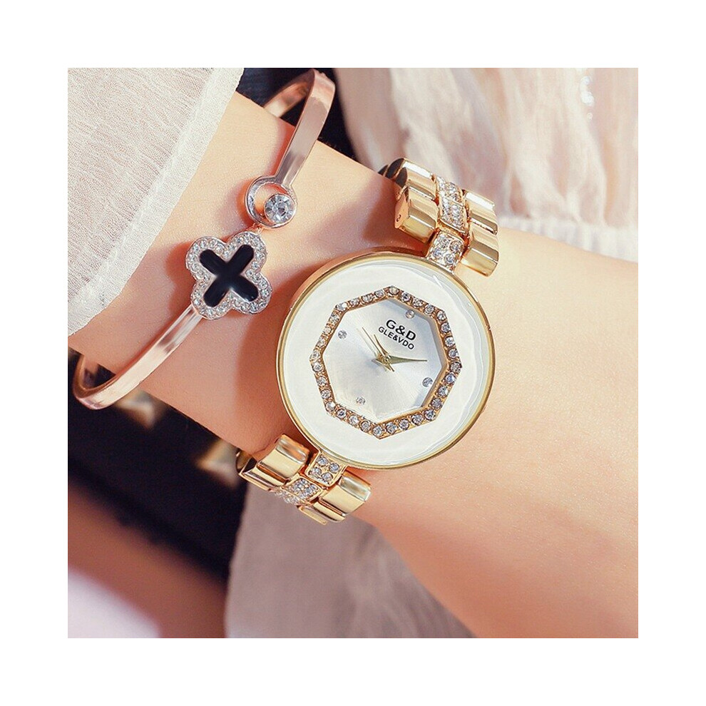 Crystals Dail Casual Quartz Watch Women Stainless Steel Dress Watches Relogio Feminino Ladies Clock Hot-image-OPC-PBTCSWF-NEW