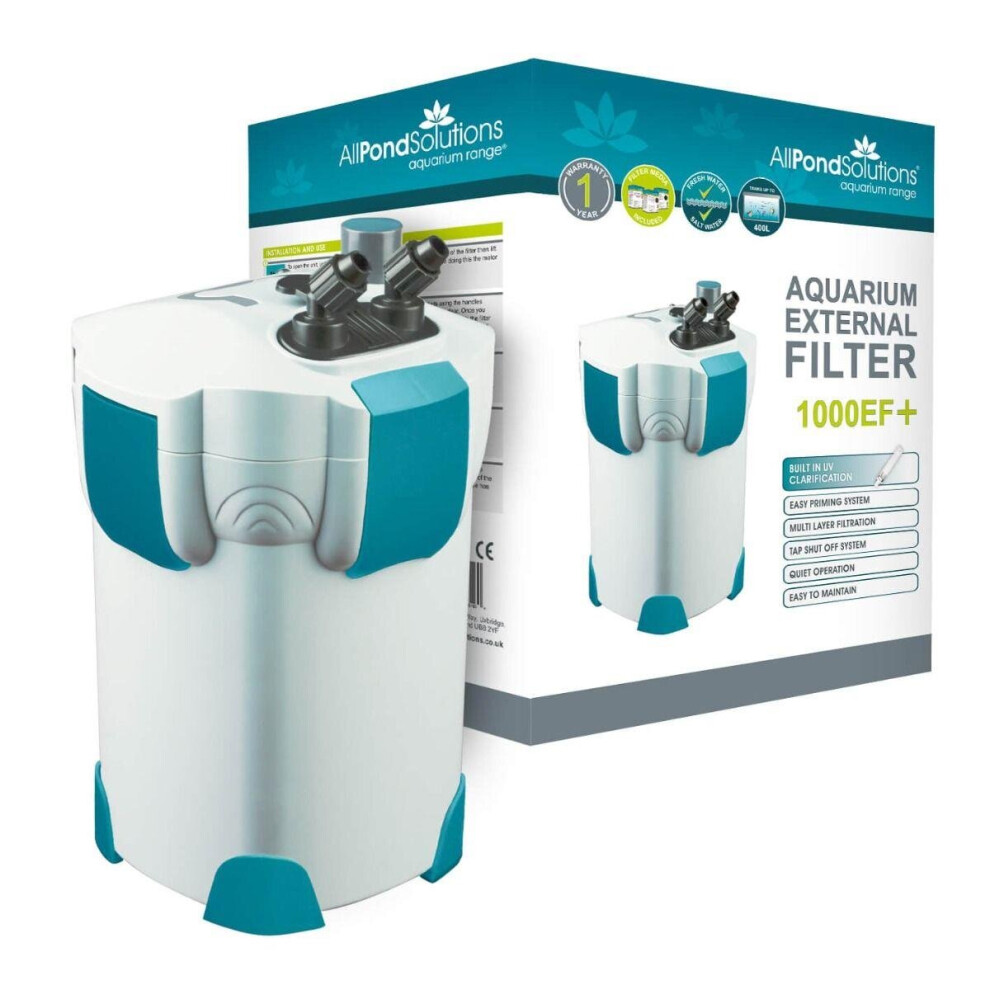 Allpondsolutions 1000L/H + 9W Uv Aquarium External Filter 1000Ef+