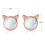 925 Sterling Silver Earrings Women's Stud Earrings Opal Earrings Cat Ear Jewelry Earrings for Women Girls 3