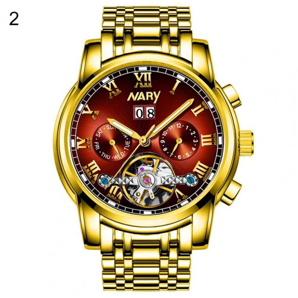 Automatic Wristwatch Watch Waterproof Men Hollow Out Luminous Fully Business Machinery Male Multicoloured