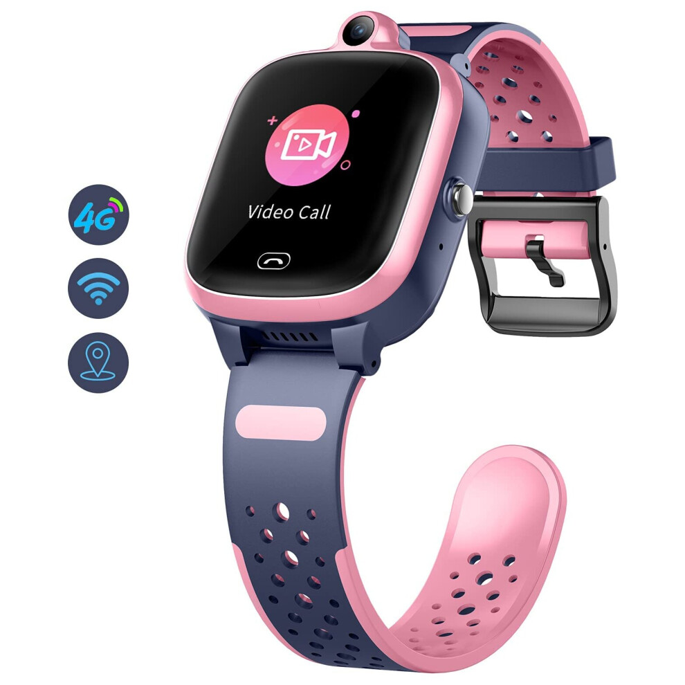 Children's Smartwatch With Gps 4 G Wifi Lbs Tracker Real-Time Position Hd Touchscreen Sos Video Call Voice Chat 9357228408905