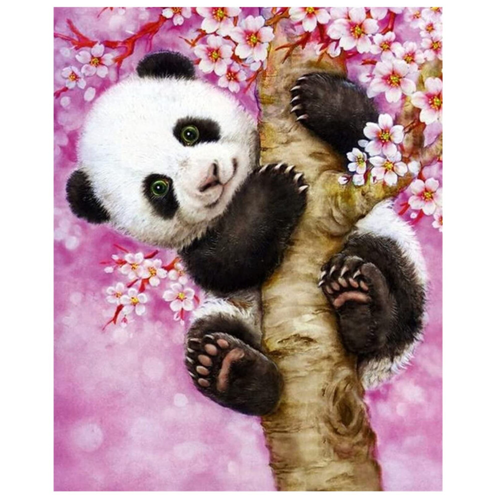 5D Diamond Painting Kit, Diamond Painting, Full Diamond Painting Panda,Canvas Wall Decoration 30X40Cm-No Frame