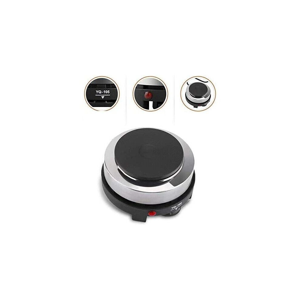 220V 500W Mini Electric Frying Pan, Portable Electric Griddle Heater, Electric Frying Pan Heater, Mini Portable Home Office, Kitchen (Eu Plug)