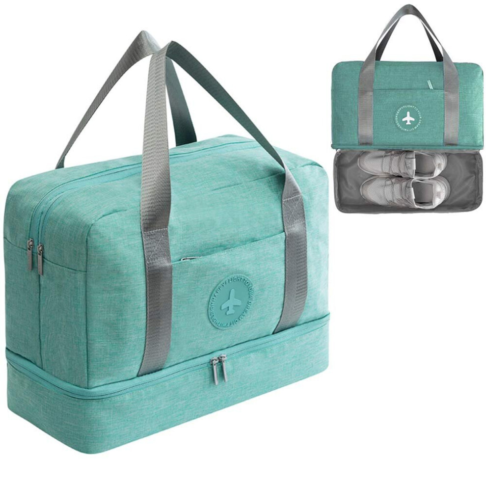 Dry-Wet Separation Waterproof Gym Bag with Shoes Compartment – 39x18x30 cm for Gym, Swim, Travel, Beach