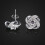 Earings for Woman Silver Earrings Studs Cubic Zirconia Gemini Sets 4