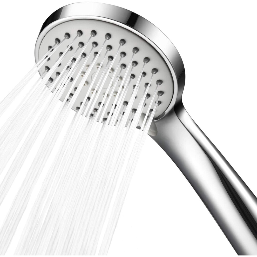 Shower Head, Low Water Pressure Boosting Handheld Shower Head High Pressure Water Saving 3 Powerful Spray Settings for Bathroom  Chrome
