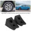 2 Pcs Car Wheel Chocks, Heavy Duty Non-Slip Rubber Block, Tire Slip Stopper Wheel Alignment Block For Caravan, Motorhome, Trailer, Truck 3