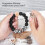 Bracelet Keychain Wristlet, Silicone Bead Key Ring Bracelet for Women 5