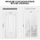 Mosquito Net For Doors 90 X 210 Cm, Mesh Mosquito Net With Magic Adhesive Tape (White) 4