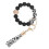 Bracelet Keychain Wristlet, Silicone Bead Key Ring Bracelet for Women 2