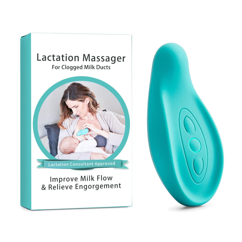 Lactation massager for breastfeeding, breast massager for unblocking blocked ducts, improving milk flow, congestion and mastitis