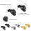 2 Pairs Halloween Ghost Earrings Punk Stainless Steel Stud Skull Earrings, Silver Black Rock Ear Piercing Earrings 4