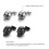 2 Pairs Halloween Ghost Earrings Punk Stainless Steel Stud Skull Earrings, Silver Black Rock Ear Piercing Earrings 5
