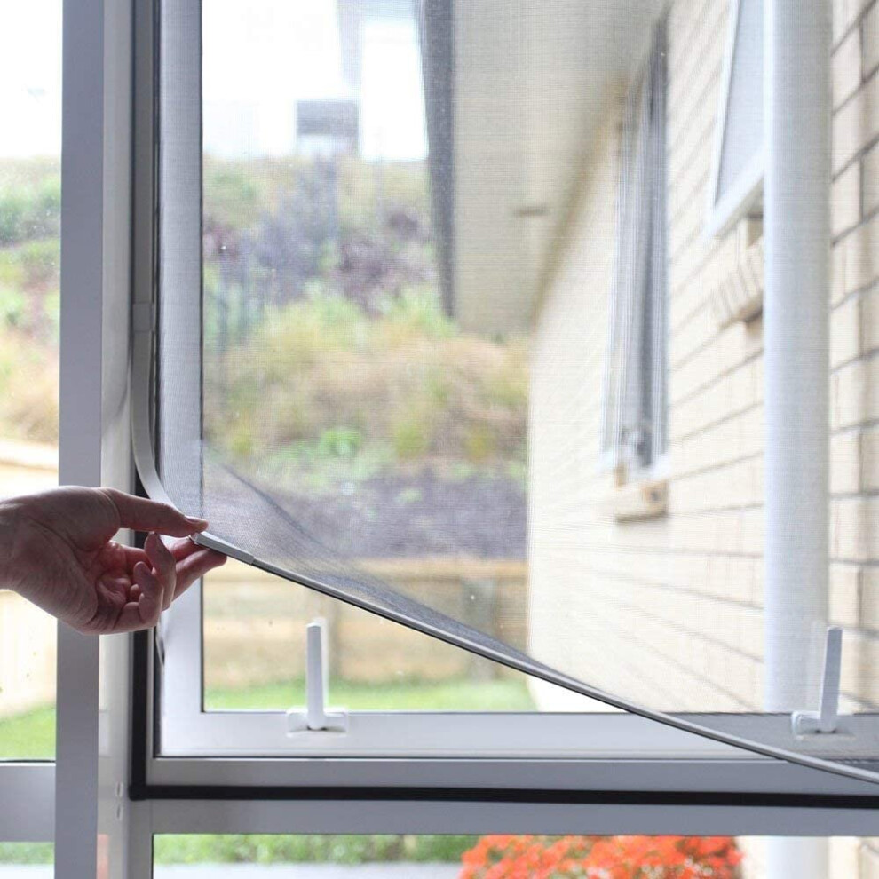 100 X 120 Cm, Magnetic Frame For Mosquito Net, Window, White, No Need To Punch, Flame Retardant And Waterproof