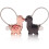 Keychain Couple Love, Magnet Detachable Keychain Design, Birthday Gift for Women Men Boyfriend Girlfriend 2
