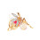 Key Ring Crystal Angel Girl Diamond Car Ornament Key Ring Key Chain Bag Pendant Decoration 2
