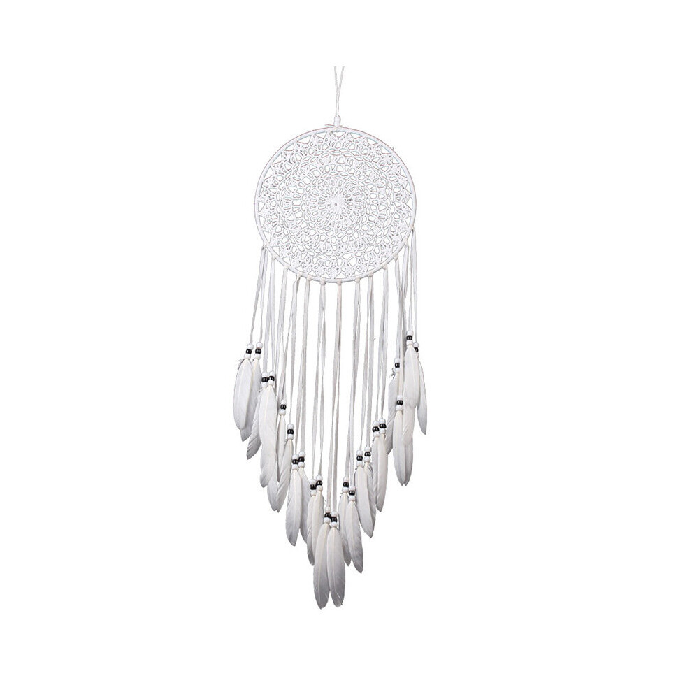 Dream Catcher Pendant White Feather Wall Decor