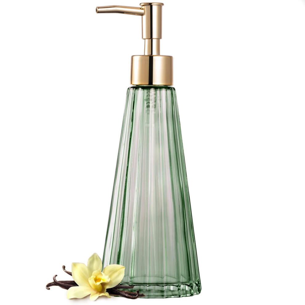 Elegant Vintage Glass Soap Dispenser Liquid Soap Sanitizer Shampoo Bottle With Pomp Rustic Farmhouse Decor Hand Soap Dispenser Bathroom Accessories