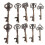 50 Vintage Style Key Bottle Opener With Greeting Bag For Wedding Favours 5 Different Styles 5