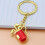 New Golf Tube Keychain 2D Simulation Golf Club Key Ring Golf Gift (Red-Gold) 1