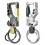 Keychain Beer Bottle Opener Zinc Alloy Rotating Car Key Carabiner Hook - Silver, Grey 1