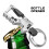 Keychain Beer Bottle Opener Zinc Alloy Rotating Car Key Carabiner Hook - Silver, Grey 3