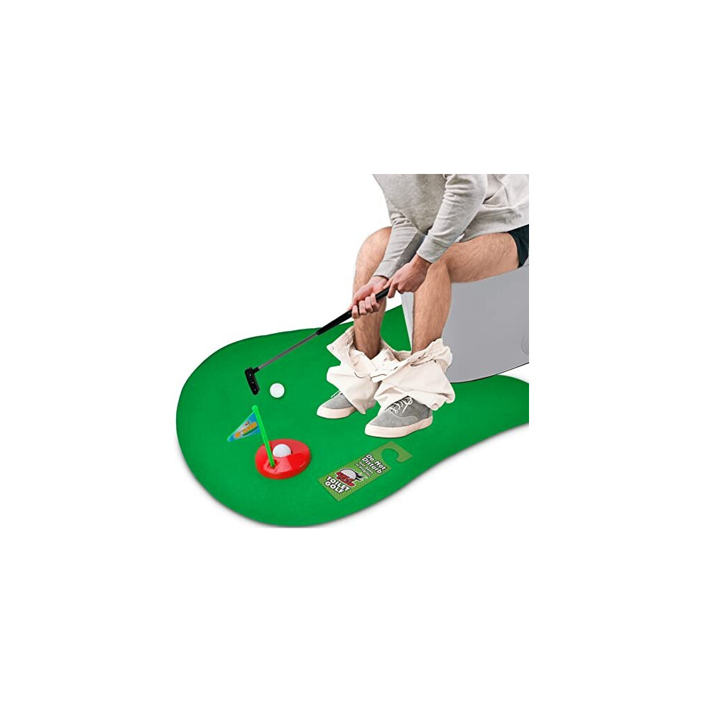Lerturdy Dad Gifts - Fathers Day Birthday Gag Gifts From Son, Daughter - Toilet Game Mini Golf Toy- Funny Christmas Elephant Valentines Day Gifts For Da White