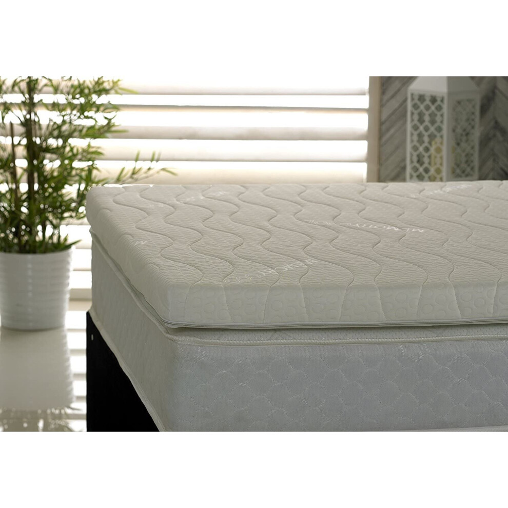 ( 2FT6 Small Single) Memory Foam Mattress Topper with Free Luxury Cover