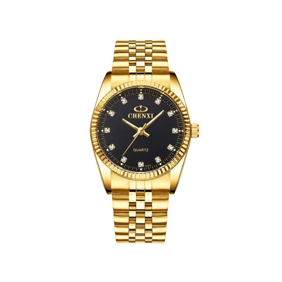 Men Watch Male Stainless Steel Quartz Golden men's Wristwatches for Man Top Quartz-Watches Gift Clock