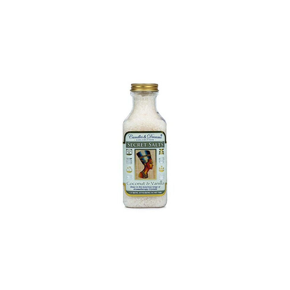 Candles And Dreams Hot Tub Spa/Bath Aromatherapy Scents Crystals (Coconut & Vanilla) Vegan (500G)