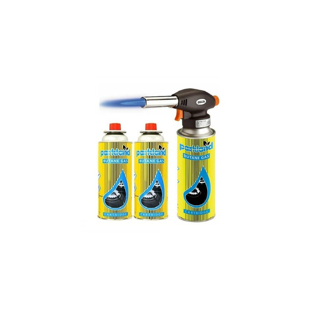 Blow Torch Butane Gas Cylinders Kitchen & Catering Cooking Kit, Camping Gas Canister for Camping Stove, Blowtorch COOKER CAMPING HEATER BBQ Gas