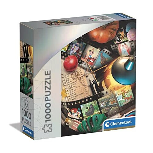 Clementoni Clementoni 39720 100 Celebration Disney Classic Movies 1000 Pieces, Jigsaw Puzzle for Adults-Made in Italy