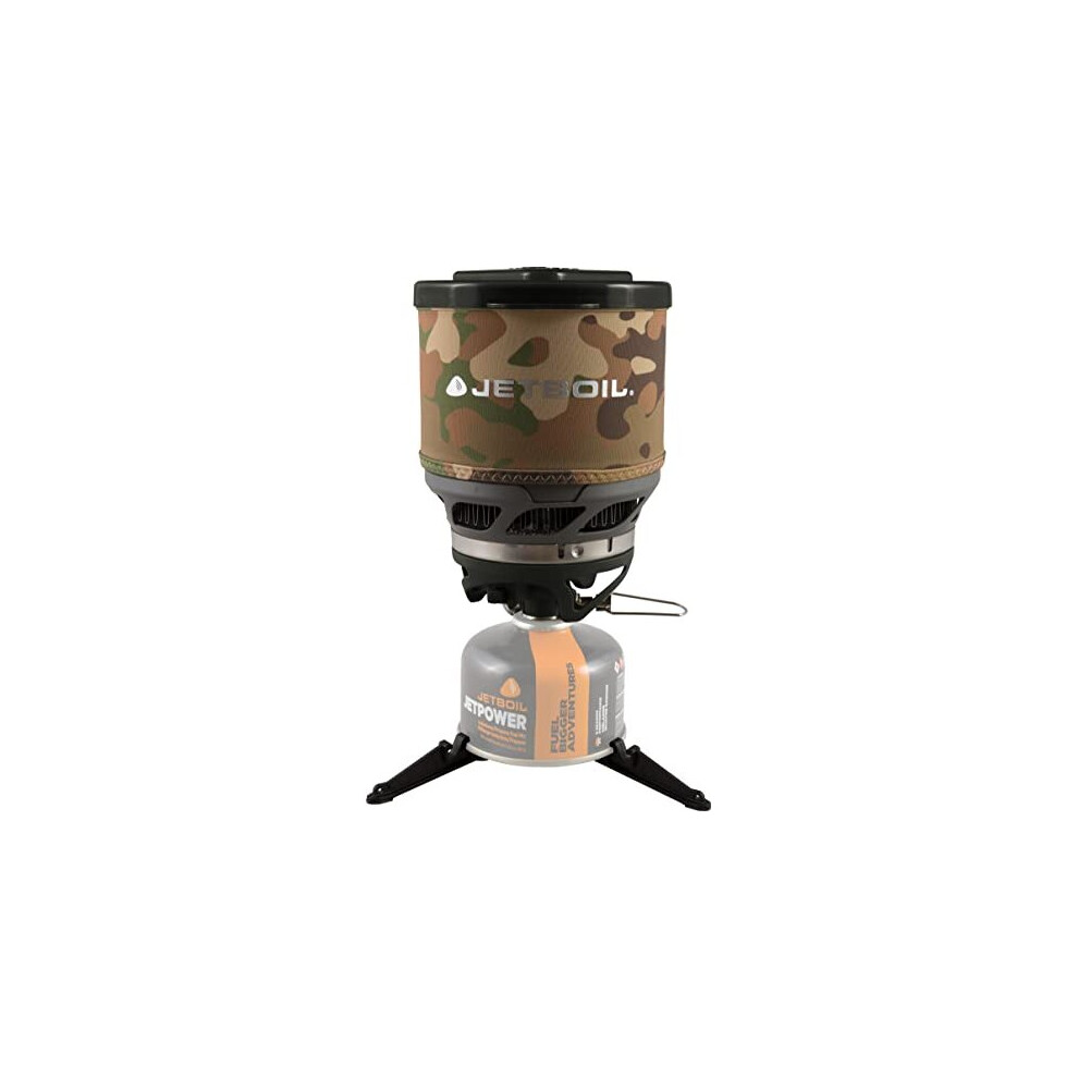 Jetboil MiniMo Camping and Backpacking Stove Cooking System with Adjustable Heat Control (Camo)