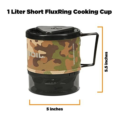 Jetboil Jetboil MiniMo Camping and Backpacking Stove Cooking System with Adjustable Heat Control (Camo) 2