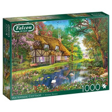Jumbo, Falcon de luxe - Waterside Cottage, Jigsaw Puzzles for Adults, 1,000 piece