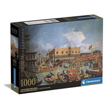 Clementoni - Museumssamling Canaletto Return of Bucentaur p The Molo p Kristi Himmelfartsdag-1000 brikker-puslespil Voksenunderholdning-Lavet i