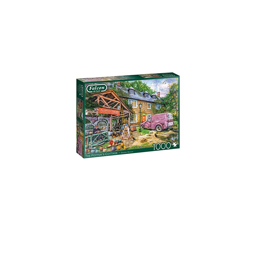 Falcon De Luxe Jumbo, Potters Cottage, Jigsaw Puzzles For Adults, 1,000 Pieces