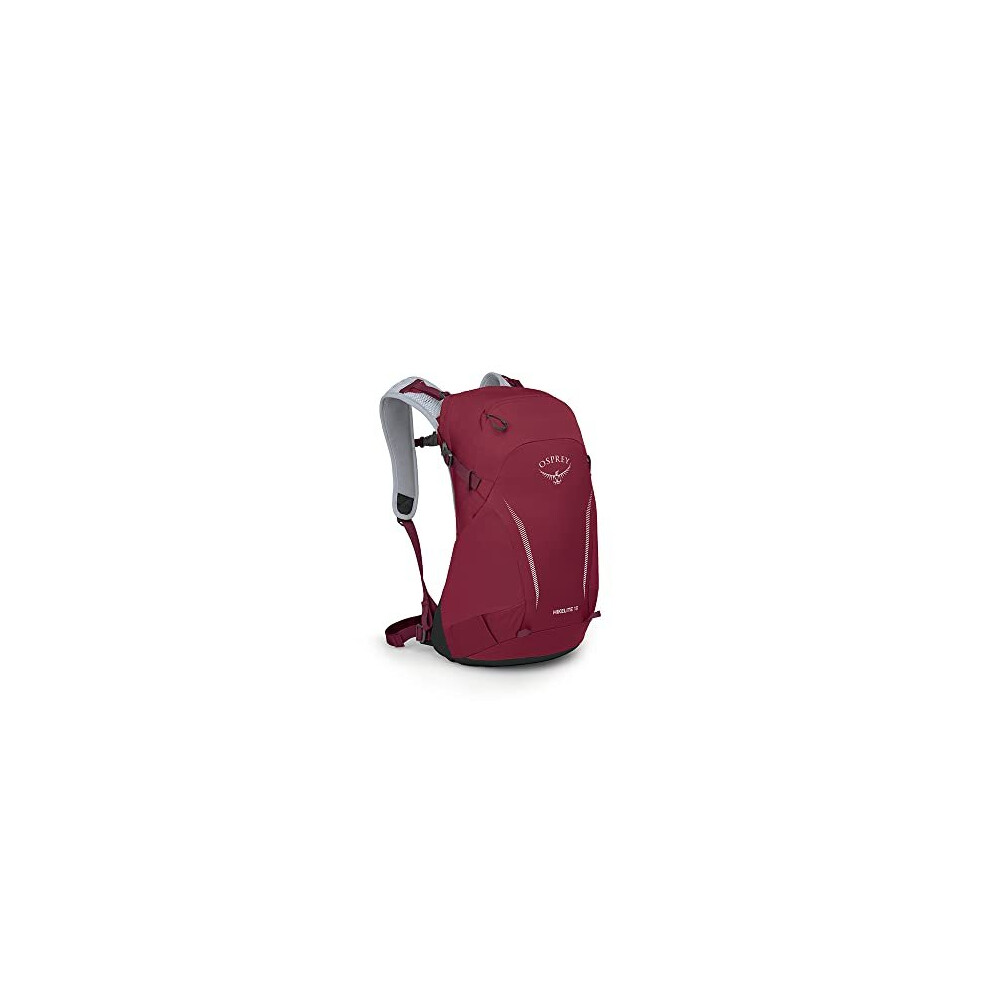 Osprey Hikelite 18 Unisex Hiking Backpack Sangria Red O/S