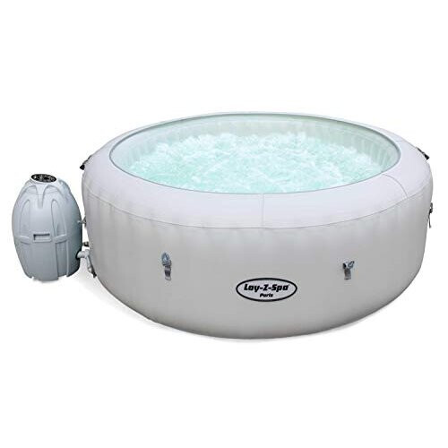 LayZSpa Paris Hot Tub with Built In LED Light System, AirJet Massage
