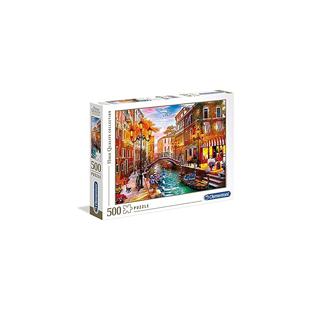 Clementoni - 35063 - Collection Puzzle for Children and Adults-Sunse Over Venice-500 Pieces