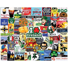 White Mountain - Eu amo a Irlanda Quebra-cabea de 1000 peas Quebra-cabea da Irlanda