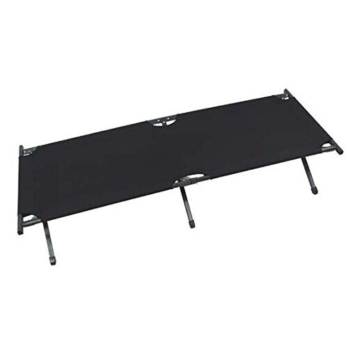 MFH US camp bed aluminium 190x66 cm (Black) 1