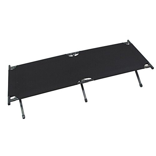 MFH US camp bed aluminium 190x66 cm (Black)