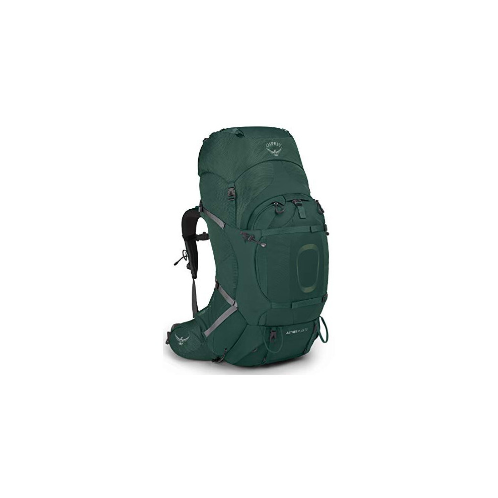 Osprey Aether Plus 70, Unisex Adult Backpack, unisex_adult, Backpack, 10002899, Axo Green, L-XL